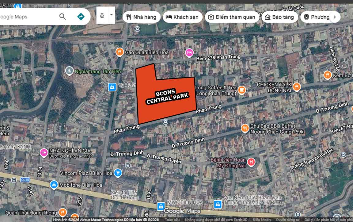 vị trí bcons central park